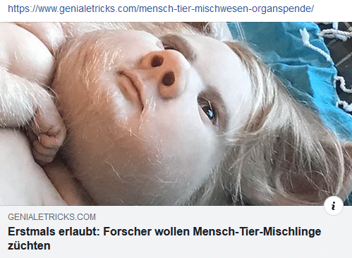 Facebook-Teaser des Artikels von "Geniale Tricks"