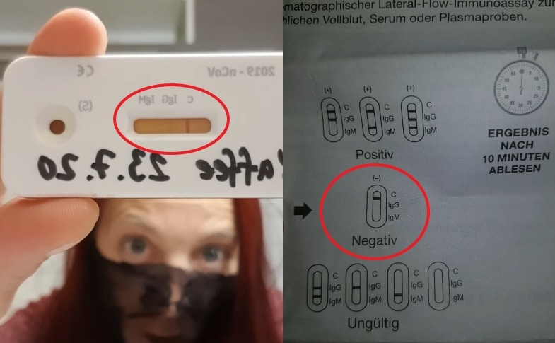Sind Antikörpertests ein Fake? (Kaffee = positiv?) – mimikama.org Screenshot / Video