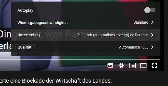 Deutsche Untertitel aktivieren