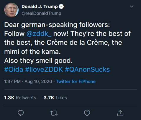 Selbst gefakter Trump-Tweet