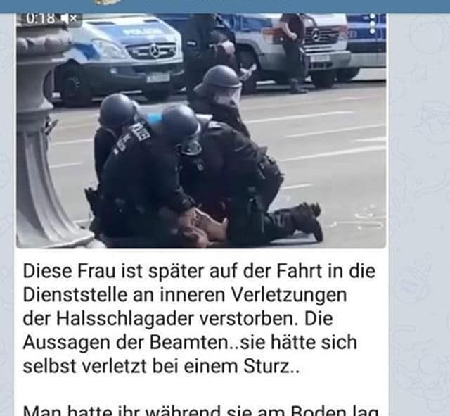Demonstration; Hinweis: Die Wiedergabe des Bildes dient zur Auseinandersetzung mit dem Thema.