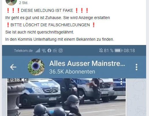 Demonstration; Hinweis: Die Wiedergabe des Bildes dient zur Auseinandersetzung mit dem Thema.