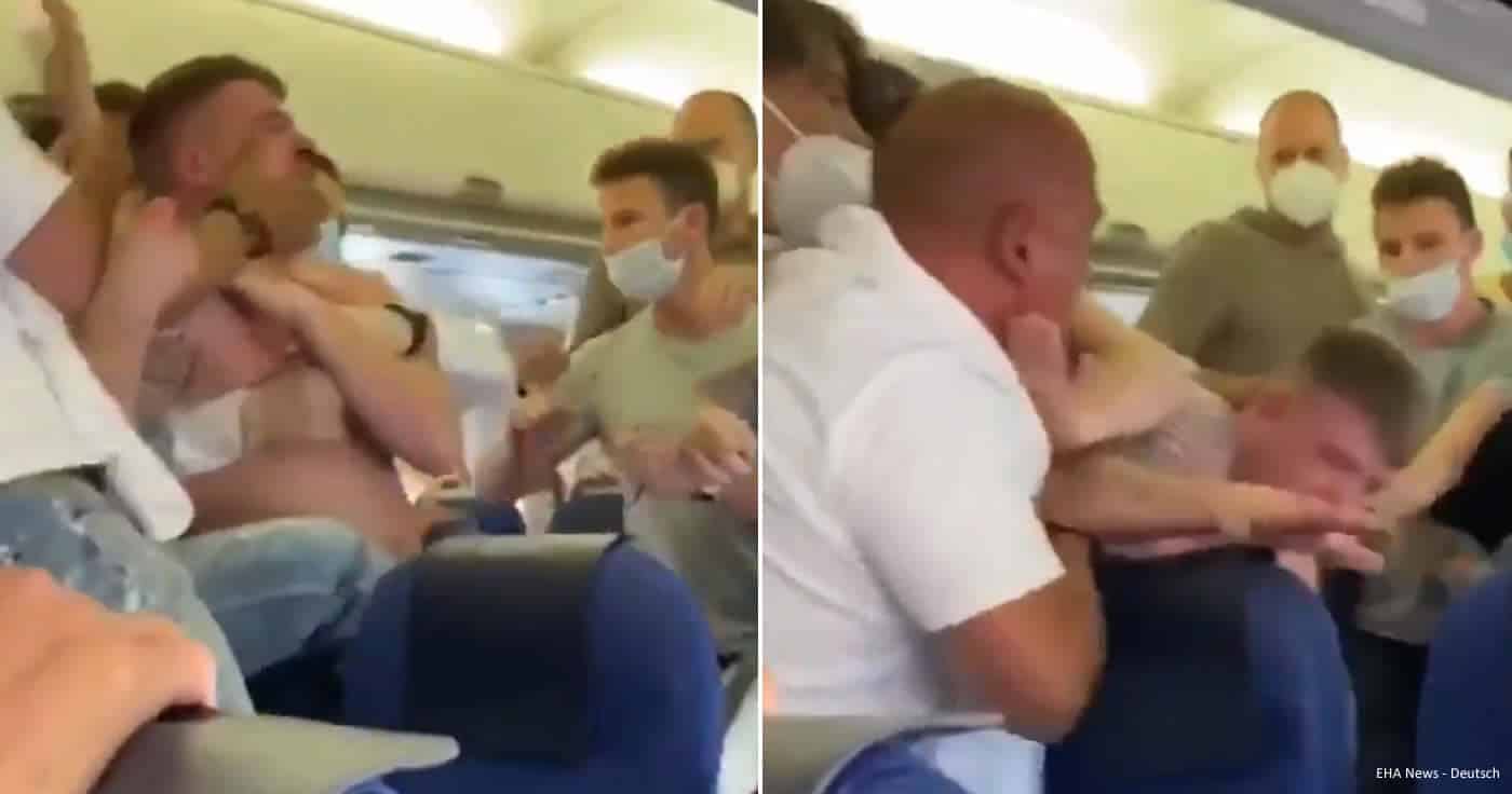 Maskenverweigerer: Handgemenge im Flugzeug wegen Maskenpflicht