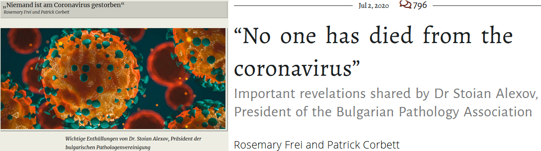 Niemand starb am neuen Coronavirus?
