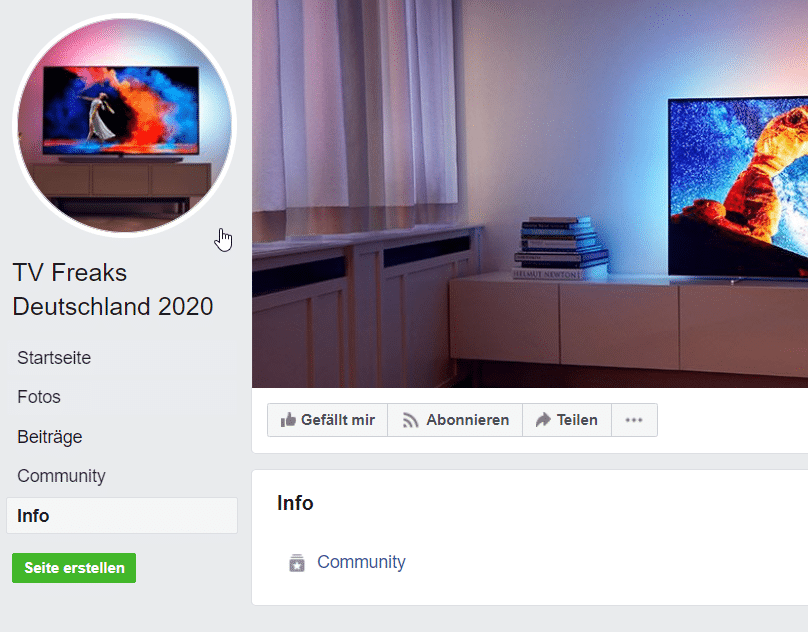 Screenshot: Die Infoseite weißt kein Impressum und keine Kontaktmöglichkeit auf