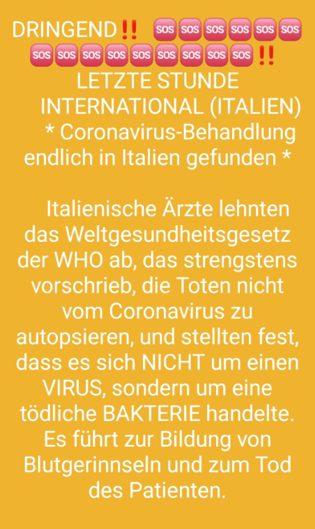 Whatsapp-Kettenbrief: Nein, Aspirin kann Covid-19 nicht heilen – mimikama.org Whatsapp-Kettenbrief: Nein, Aspirin kann Covid-19 nicht heilen – mimikama.org