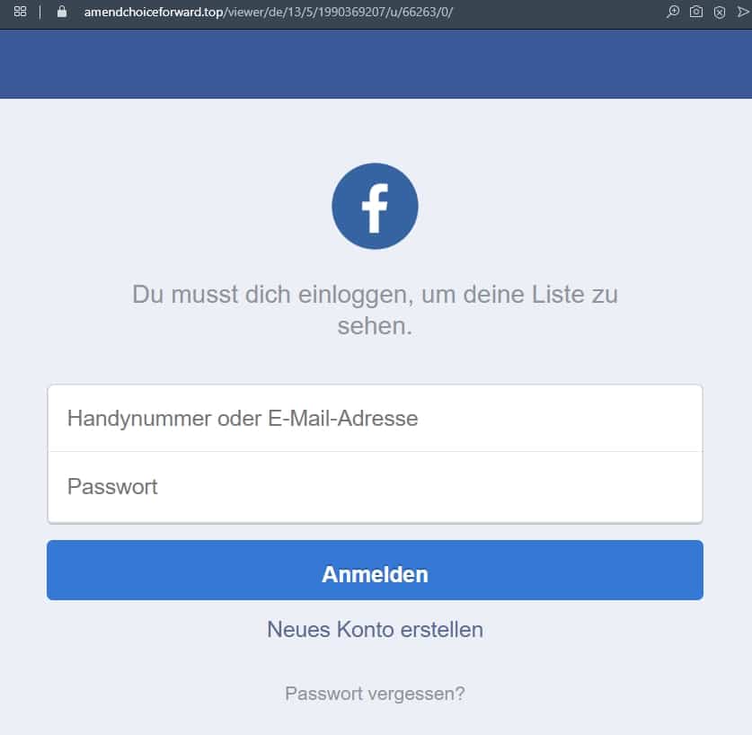 Betrüger haben es auf Facebook-Accounts abgesehen! – mimikama.org Screenshot der gefälschten Facebook Seite