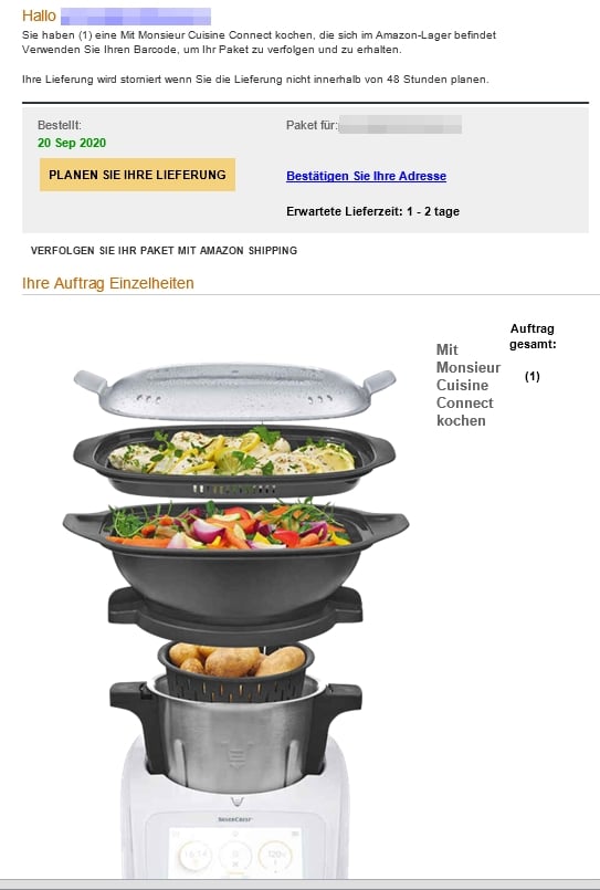Gefälschte E-Mail von Amazon führt in Phishingfalle – mimikama.org