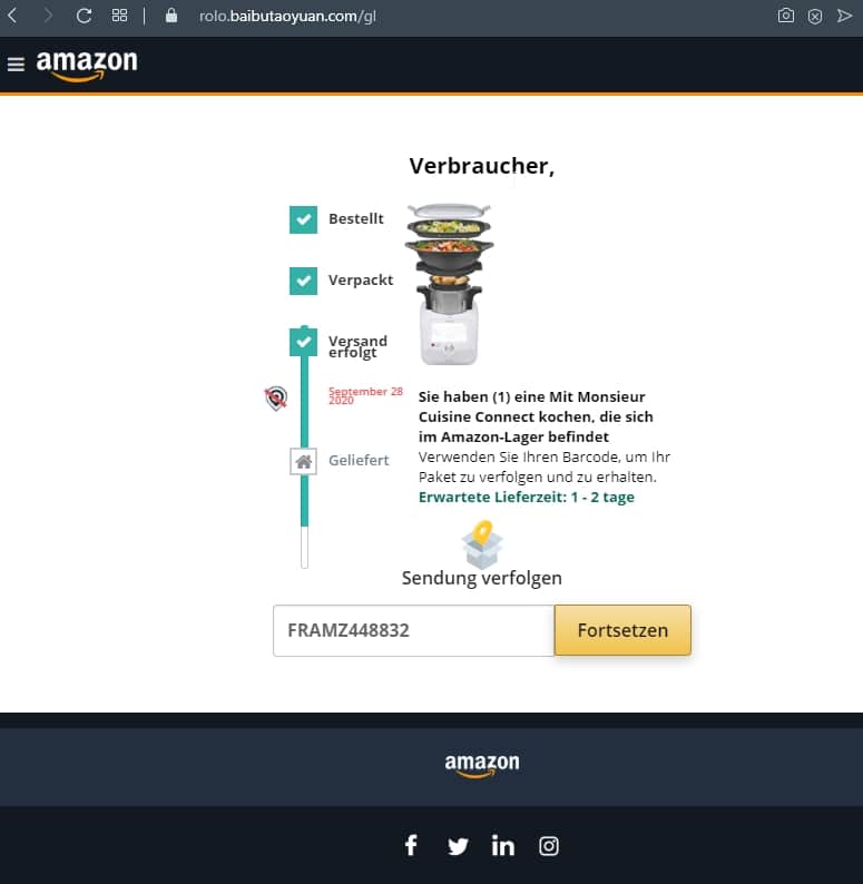 Gefälschte E-Mail von Amazon führt in Phishingfalle – mimikama.org