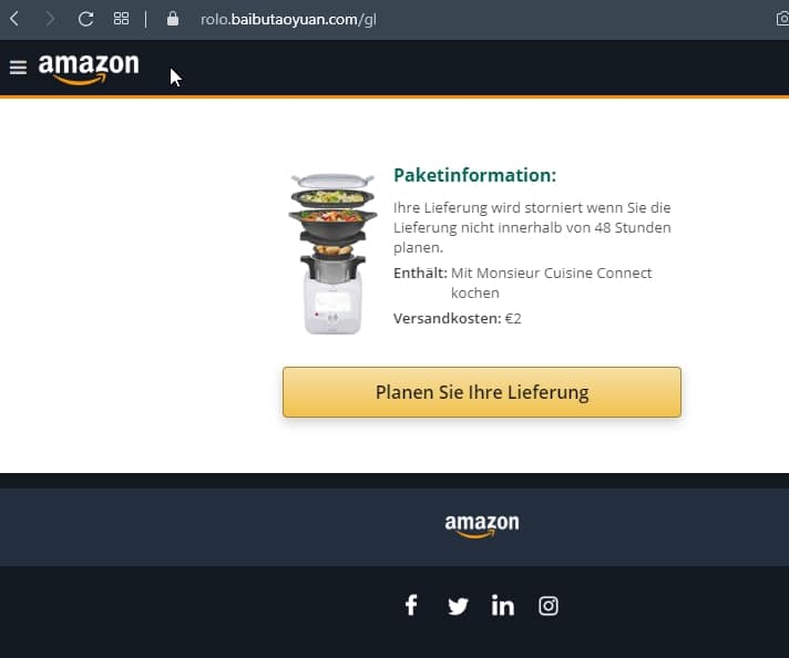 Gefälschte E-Mail von Amazon führt in Phishingfalle – mimikama.org