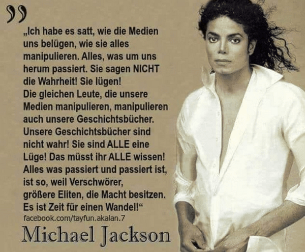 Ein angebliches Zitat von Michael Jackson