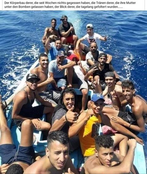 Kein Beweis, dass es sich bei den jungen Männern um Flüchtlinge handelt – mimikama.org Screenshot Facebook Posting
