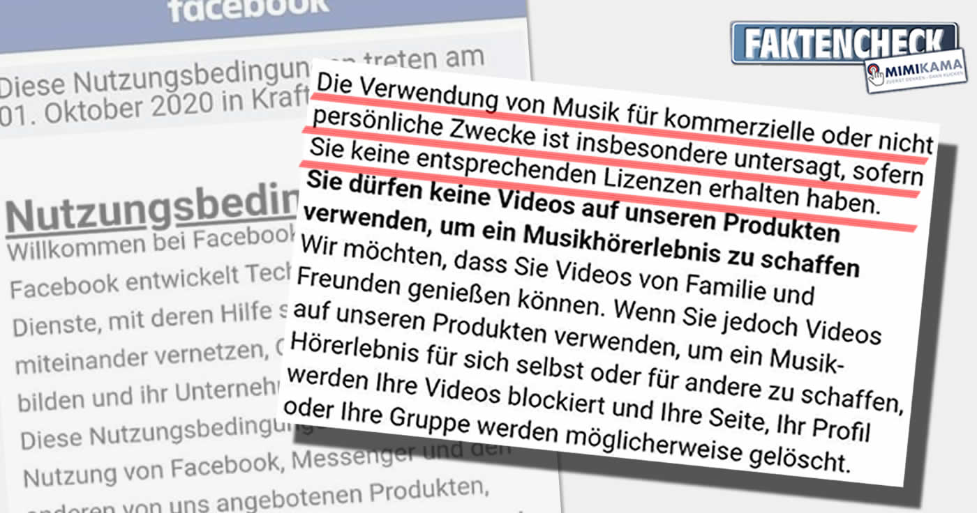 Facebook: Es gibt keine neuen Musik-Richtlinien ab dem 1. Oktober 2020