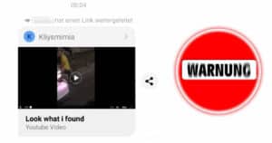Video “Look what I found” leads to a phishing trap