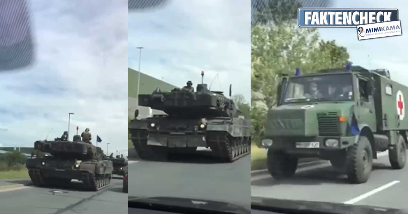 Panzer sind nicht auf dem Weg zur Corona-Demo in Berlin (ein Faktencheck)