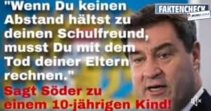 Söder explains the consequences of Corona to a 10-year-old child