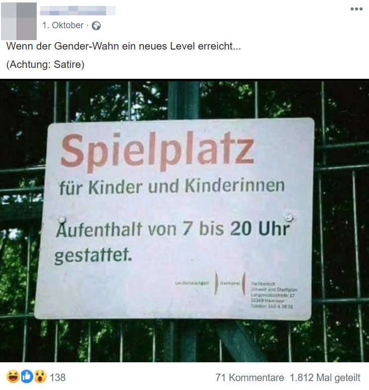 Screenshot Facebook