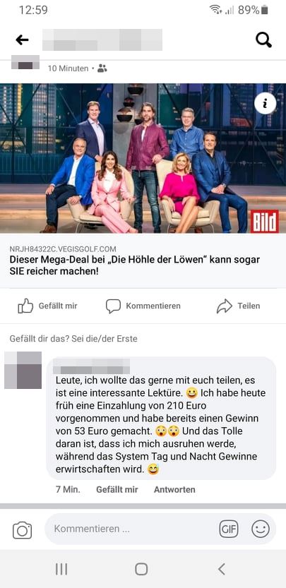 "Die Höhle der Löwen" wirbt NICHT für Bitcoin-Plattform – mimikama.org