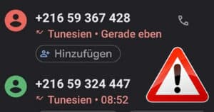 Warnung vor Anrufen aus Tunesien mit +216… (Ping-Anrufwelle)