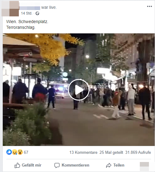 Screenshot Facebook