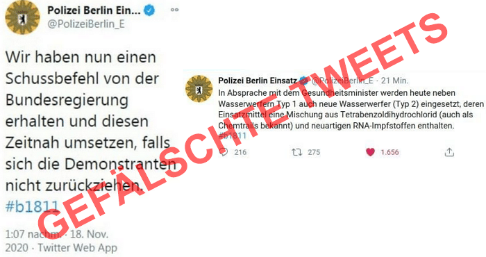 Die falschen Tweets der Polizei Berlin