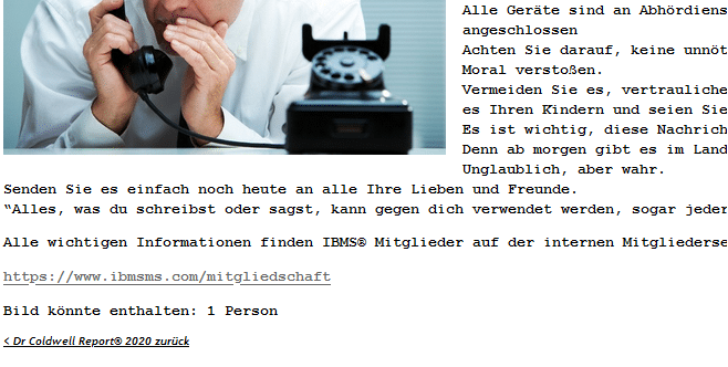 Ein teurer Link unter den Behauptungen