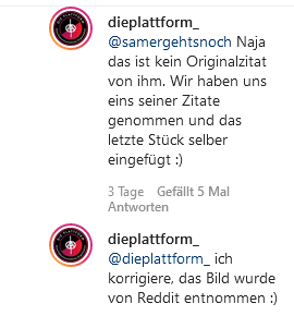 Kein Originalzitat