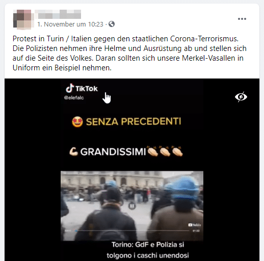 Faktencheck italiensiche Polizei