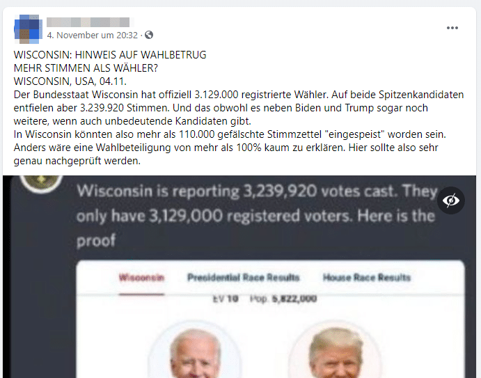 Wahlbetrug Wisconsin?