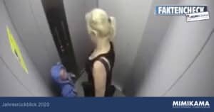 Jahresrückblick 2020: Eine Frau schlägt ein Kleinkind im Aufzug (Video)