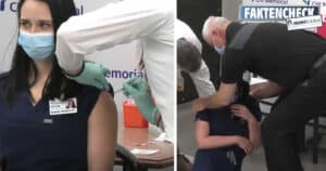 Corona-Impfung: Krankenschwester wird vor laufender Kamera ohnmächtig
