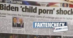 Schlagzeile „Biden ‚Child Porn‘ Shock“ im Faktencheck