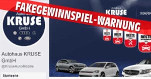 „Autohaus Kruse“ verlost wieder – Vorsicht vor dubiosen Gewinnspiel-Seiten auf Facebook