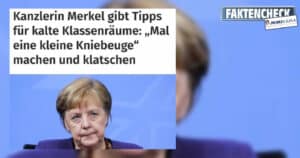 Kniebeugen und klatschen: Ja, das hat Angela Merkel wirklich gesagt.