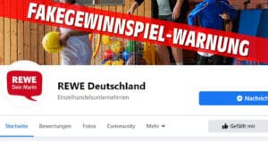 “REWE Deutschland” – Facebook page fake