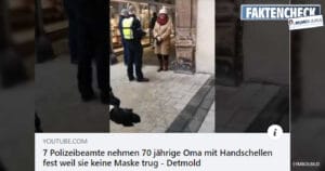 Background: Arrest of an elderly woman in Detmold