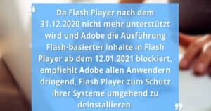Good Bye Flash Player! Selbst Adobe rät zur Deinstallation