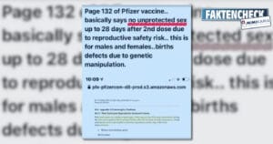 Kein Sex 28 Tage nach der COVID-Impfung wegen Genmanipulation? (Faktencheck)