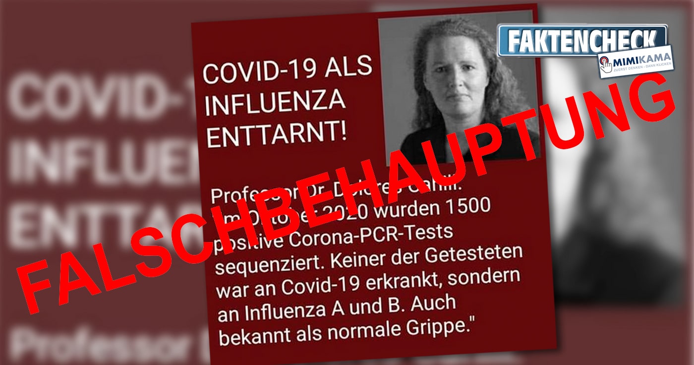 Nein, eine Professorin hat nicht COVID-19 als Influenza enttarnt!