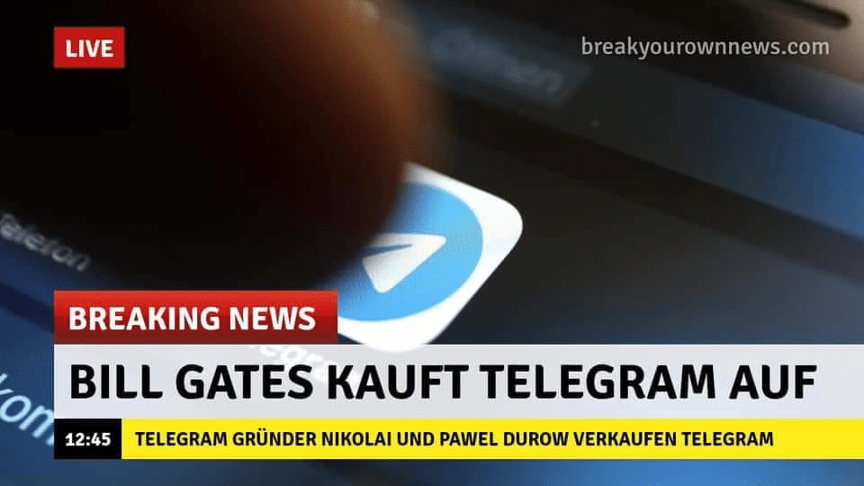 Faktencheck Bill Gates kauft Telegram