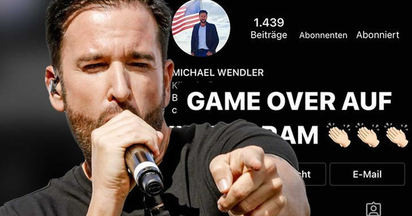 "Gameover auf Instagram": Wendlers Profil gesperrt