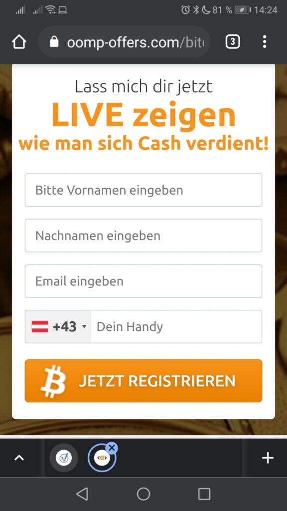 Screenshot Bitcoin Prime