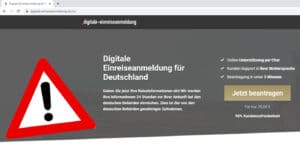 Bestelle deine Einreiseanmeldung für Deutschland nicht via „einreiseanmeldung-digital. org“