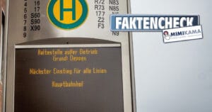 Münster: Haltestelle außer Betrieb wegen Deppen? Faktencheck.