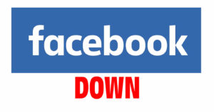 Facebook down.