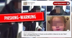 Facebook phishing: false report about kidnapped 5-year-old girl