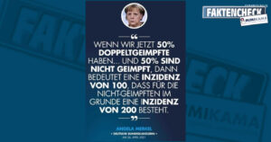 Merkel-Zitat über Inzidenz bis zur Unkenntlicheit verkürzt