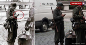 Der Wehrmachtssoldat mit dem Handy (Faktencheck)