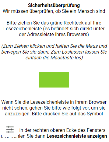Das grüne Rechteck wird Schaden anrichten