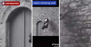 „Hexe“ schleift Frau brutal an einer Kirchenwand hoch. (TikTok-Faktencheck)